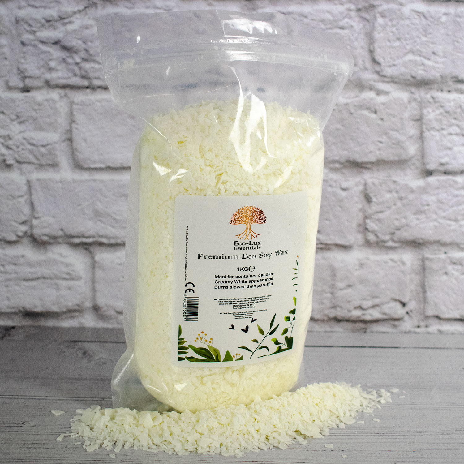 1kg Soy Wax Flakes 100 Pure Clean Burning Natural Soy Wax Eco Candle