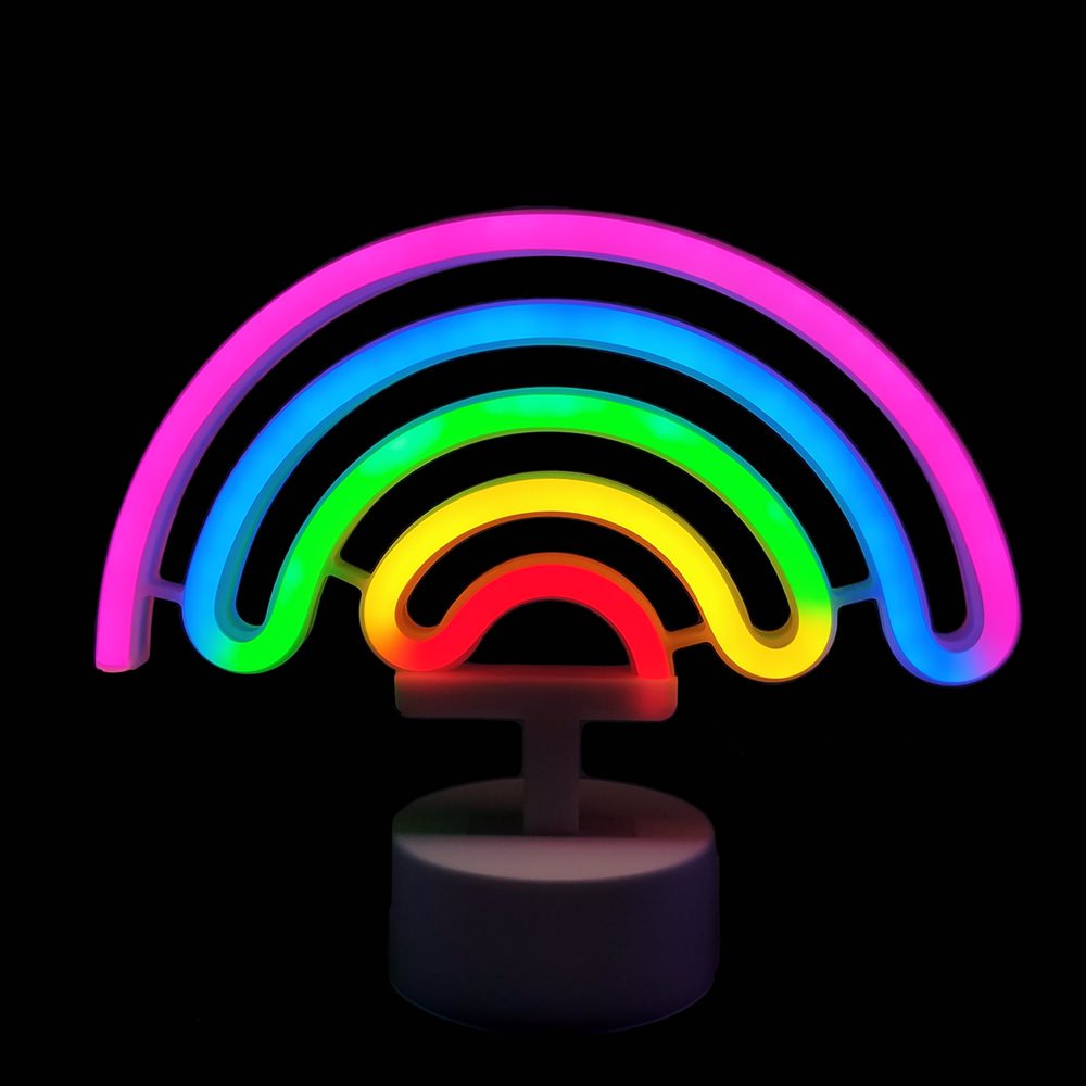 Rainbow LED Neon Light Stand Bar Lamp Home Nursery Room | eBay